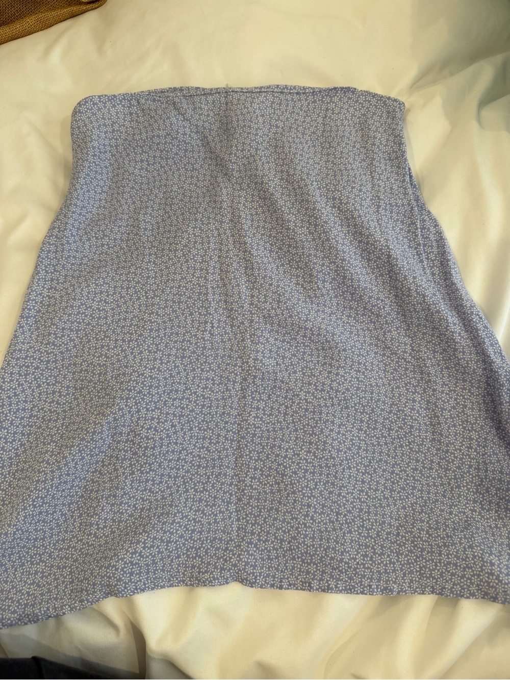 Brandy Melville Light Blue Floral A-Line Women's Skirt